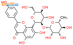 牡荆素-2-O-鼠李糖苷结构式图片|64820-99-1结构式图片