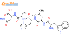 L-Asparagine, L-tryptophyl-L-leucyl-L-histidyl-L-alanyl-结构式图片|648424-51-5结构式图片