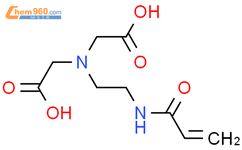 N-(羧甲基)-N-[2-[(1-氧代-2-丙烯-1-基)氨基]乙基]甘氨酸结构式图片|648922-34-3结构式图片