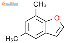 5,7-二甲基苯并呋喃结构式图片|64965-91-9结构式图片