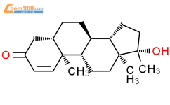 17alpha-甲基异睾酮结构式图片|65-04-3结构式图片