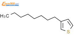 3-辛基噻吩结构式图片|65016-62-8结构式图片