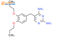 2,4-Pyrimidinediamine, 5-[(3,4-dipropoxyphenyl)methyl]-结构式图片|650606-26-1结构式图片