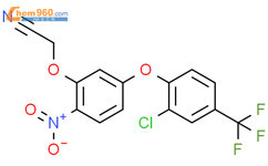 2-[5-[2-chloro-4-(trifluoromethyl)phenoxy]-2-nitrophenoxy]acetonitrile结构式图片|65107-90-6结构式图片