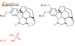 硫酸二甲基马钱子碱酯水合物结构式图片|652154-10-4结构式图片