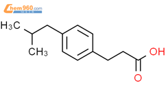 3-(4-异丁基苯基)-丙酸(布洛芬杂质F)结构式图片|65322-85-2结构式图片