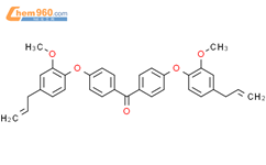 Methanone, bis[4-[2-methoxy-4-(2-propenyl)phenoxy]phenyl]-结构式图片|654057-92-8结构式图片