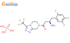 磷酸西他列汀结构式图片|654671-78-0结构式图片