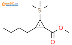 2-Cyclopropene-1-carboxylic acid, 2-butyl-3-(trimethylsilyl)-, methyl ester结构式图片|65672-44-8结构式图片