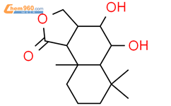 6α，7β-二羟基二氢drimenin结构式