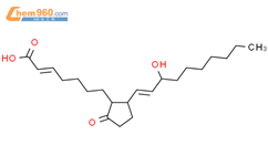 2-HEPTENOIC ACID, 7-[2-(3-HYDROXY-1-DECENYL)-5-OXOCYCLOPENTYL]-结构式图片|65922-52-3结构式图片