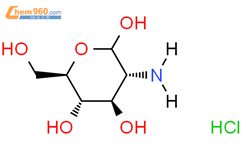 氨基葡萄糖盐酸盐结构式图片|66-84-2结构式图片