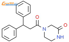 Piperazinone, 4-(1-oxo-3,3-diphenylpropyl)-结构式图片|661453-20-9结构式图片