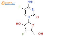 3’-Deoxy-3’,5-difluorocytidine结构式图片|661470-65-1结构式图片