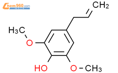 4-烯丙基-2,6-二甲氧基苯酚结构式图片|6627-88-9结构式图片