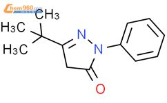 3-叔-丁基-1-苯基-2-吡唑啉-5-酮结构式图片|6631-89-6结构式图片