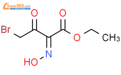 (E)-4-溴-2-(羟基亚氨基)-3-氧代-丁酸乙酯结构式图片|66340-40-7结构式图片