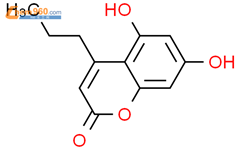 5,7-二羟基-4-丙基香豆素结构式图片|66346-59-6结构式图片