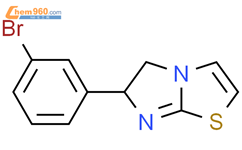Imidazo[2,1-b]thiazole, 6-(3-bromophenyl)-5,6-dihydro-结构式图片|6646-40-8结构式图片