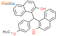 1-对甲氧苯基-1,1-二(2-羟基-1-萘基)甲烷结构式图片|66595-89-9结构式图片
