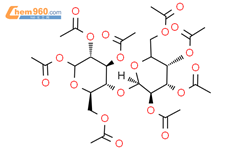 4-O-α-D-吡喃半乳糖基-D-吡吡喃葡萄糖八乙酸酯结构式图片|667458-50-6结构式图片