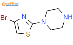 4-溴-2-(哌嗪-1-基)噻唑结构式图片|668484-59-1结构式图片