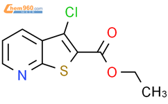3-氯噻吩并[2,3-b]吡啶-2-羧酸乙酯结构式图片|66869-77-0结构式图片