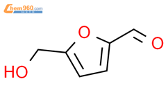 5-羟甲基糠醛结构式图片|67-47-0结构式图片