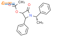 2-Azetidinone, 3-(acetyloxy)-4-phenyl-1-[(1S)-1-phenylethyl]-结构式图片|670254-70-3结构式图片