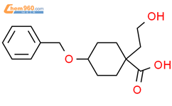 CYCLOHEXANECARBOXYLIC ACID, 1-(2-HYDROXYETHYL)-4-(PHENYLMETHOXY)-结构式图片|67132-90-5结构式图片