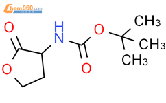 (R)-2-氧代四氢呋喃-3-基氨基甲酸叔丁酯结构式图片|67198-86-1结构式图片