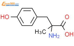 (R)-alpha-甲基酪氨酸结构式图片|672-86-6结构式图片