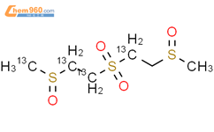 Bis(methylsulfinylethyl)sulfone-13C4结构式图片|672310-55-3结构式图片