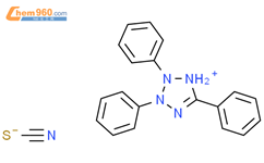 2,3,5-triphenyl-1H-tetrazol-1-ium,thiocyanate结构式图片|67242-53-9结构式图片