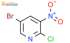 2-氯-5-溴-3-硝基吡啶结构式图片|67443-38-3结构式图片