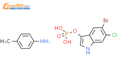 5-溴-6-氯-3-吲哚磷酸甲苯胺结构式图片|6769-80-8结构式图片