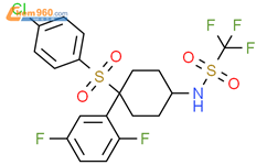 N-[顺式-4-[(4-氯苯基)磺酰基]-4-(2,5-二氟苯基)环己基]-1,1,1-三氟甲烷磺酰胺