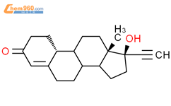 炔诺酮结构式图片|68-22-4结构式图片
