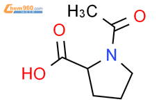N-乙酰-L-脯氨酸结构式图片|68-95-1结构式图片