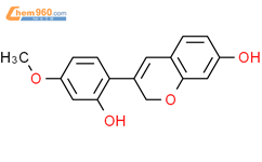 2H-1-苯并吡喃-7-醇，3-（2-羟基-4-甲氧基苯基）-结构式图片|68178-63-2结构式图片