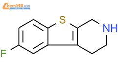 6-氟-1,2,3,4-四氢苯并[4,5]噻吩[2,3-C]吡啶结构式图片|685086-10-6结构式图片