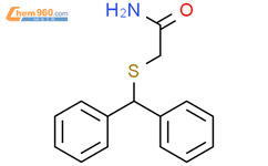 二苯甲基硫代乙酰胺结构式图片|68524-30-1结构式图片