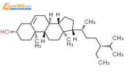 豆甾醇結構式圖片|68555-08-8結構式圖片