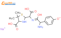 阿莫西林青霉噻唑酸钠结构式图片|68728-47-2结构式图片