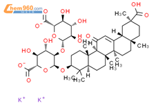 甘草酸二钾盐结构式图片|68797-35-3结构式图片