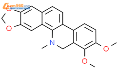 二氢白屈菜红碱标准品结构式图片|6880-91-7结构式图片