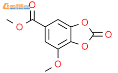 7-甲氧基-2-氧基-1,3-苯并二恶唑-5-羧酸甲酯结构式图片|68803-41-8结构式图片