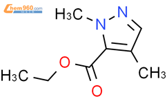 1,4-二甲基-1H-吡唑-5-羧酸乙酯结构式图片|68809-64-3结构式图片