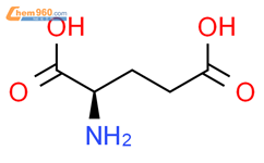 D-谷氨酸结构式图片|6893-26-1结构式图片