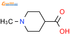 1-甲基哌啶-4-甲酸结构式图片|68947-43-3结构式图片